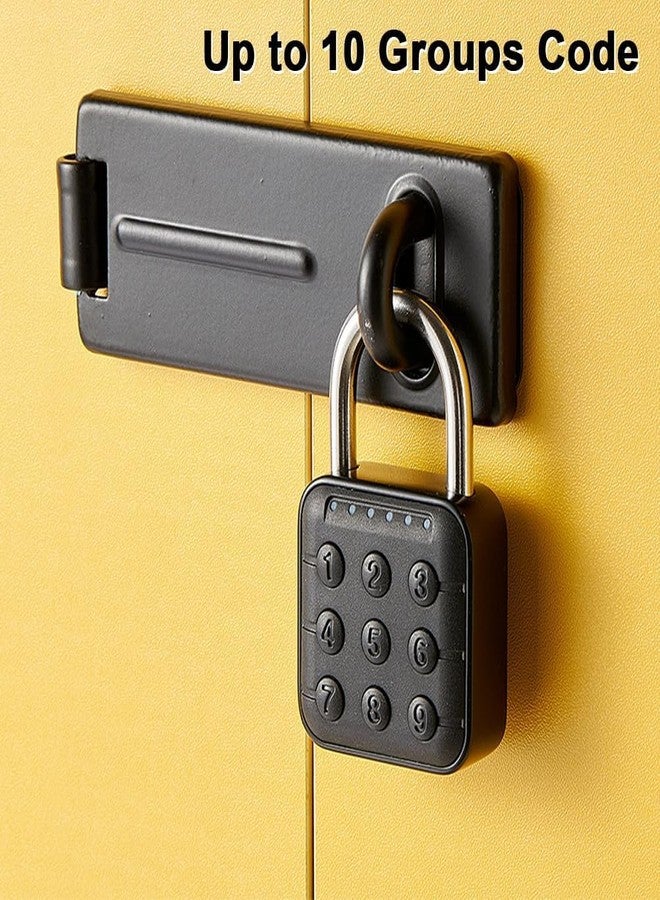 SMILEDRIVE® Aluminum Combination Lock Digital Mini Padlock- Ip67 Waterproof with 6-Digit Password and 1 Year Standby - Image 2